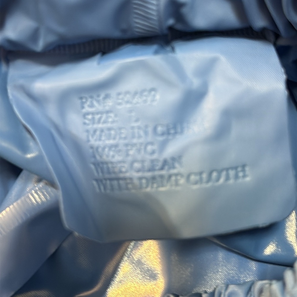 Ozark Trail Hooded Rain Suit 2pc Jacket & Pants Women’s Large Blue 100% PVC - Picture 8 of 10